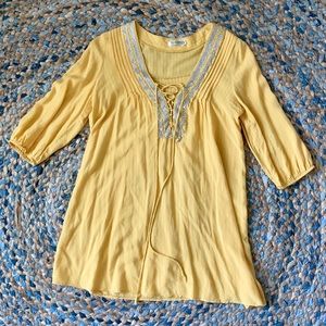 Monoreno Mustard Yellow Tunic